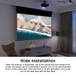 VIVIDSTORM PRO PA Acoustically Transparent Slimline Motorised Drop Down Projector Screen for Ceiling Mounted UST Laser Projector - Image 9