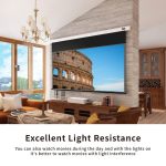VIVIDSTORM PRO Slimline ALR Motorised Drop Down UST Projector Screen - Image 10