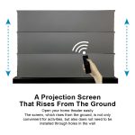 VIVIDSTORM S ALR P Acoustically Transparent Motorised Floor Rising Standard/Long Throw Projector Screen - Image 8