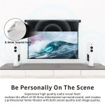 VIVIDSTORM Slimline P Acoustically Transparent Cinema White Motorised Drop Down Projector Screen - Image 8