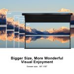 VIVIDSTORM Slimline Cinema White Motorised Drop Down Projector Screen - Image 3
