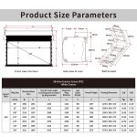 VIVIDSTORM Slimline Cinema White Motorised Drop Down Projector Screen - Image 6